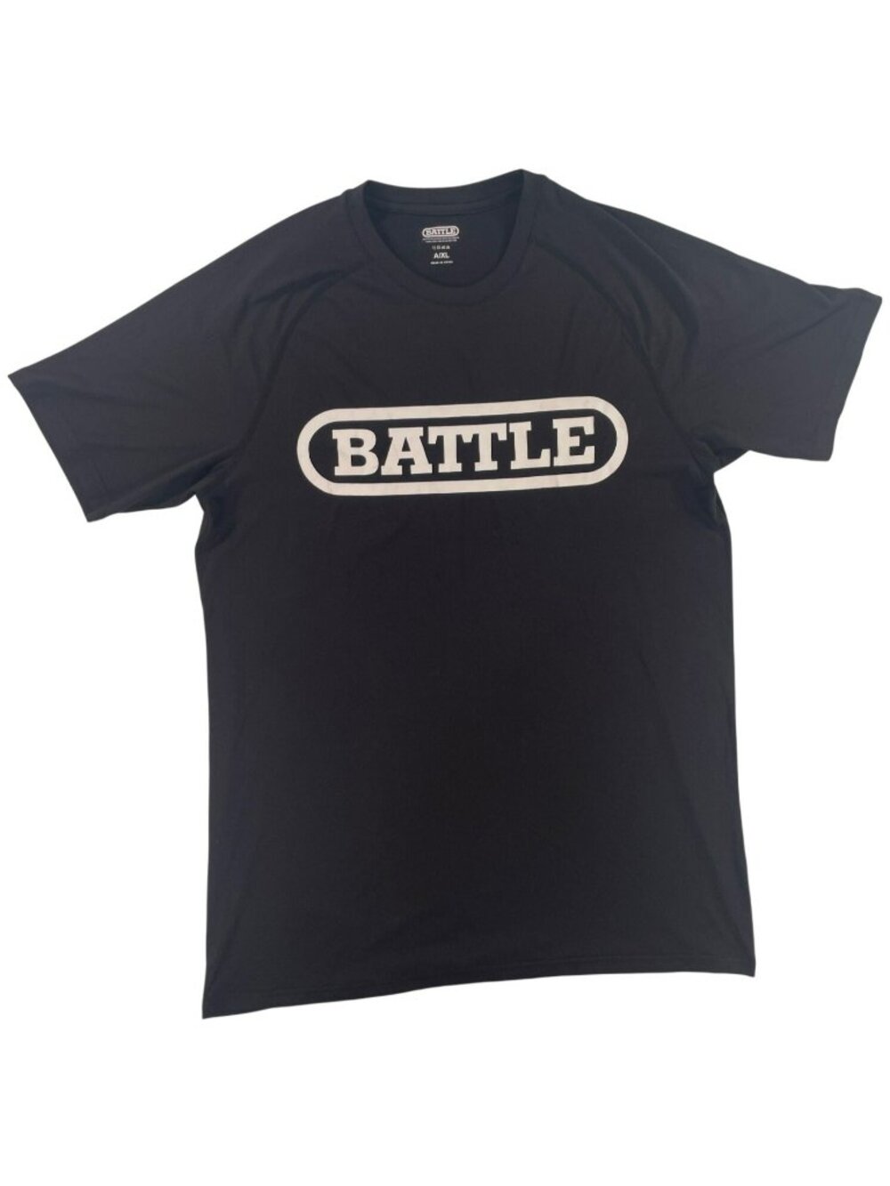 Battle Black Polyester Stretch Athletic Short Sleeve Shirt Men's Size XL NEW